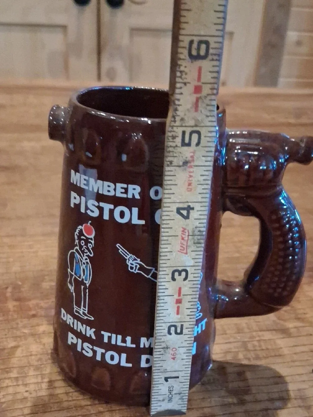 Mug with Pistol-Shaped Handle